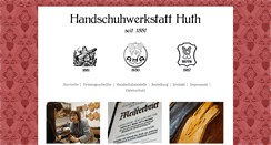 Desktop Screenshot of handschuhwerkstatt.de